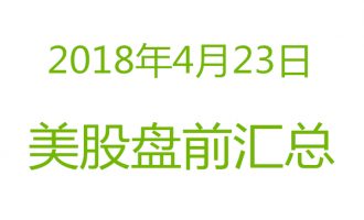 美股2018年4月23日盘前分析