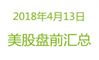 美股2018年4月13日盘前分析