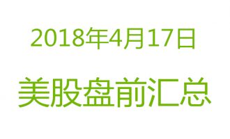 美股2018年4月17日盘前分析