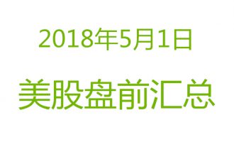 美股2018年5月1日盘前分析