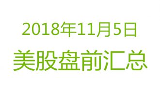 美股2018年11月5日盘前分析