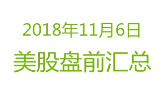 美股2018年11月6日盘前分析