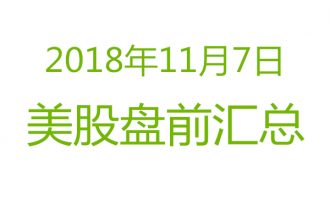 美股2018年11月7日盘前分析