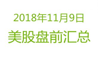 美股2018年11月9日盘前分析