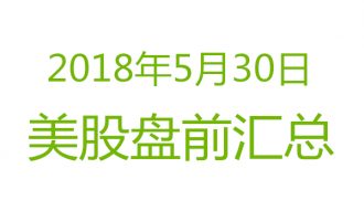 美股2018年5月30日盘前分析